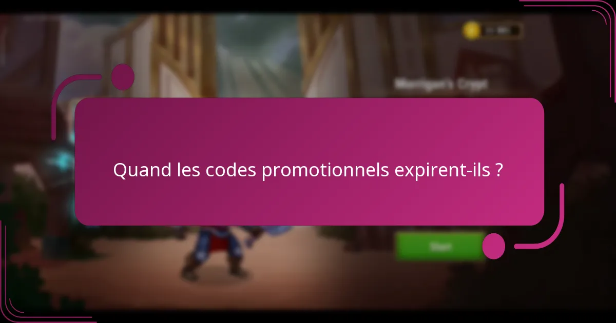 Quand les codes promotionnels expirent-ils ?